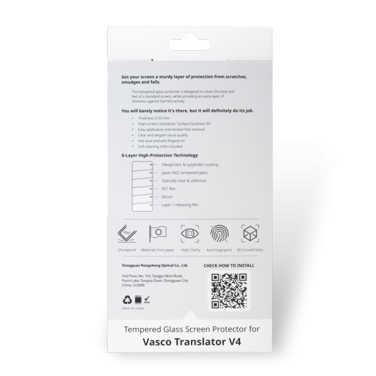 Protection d'écran pour le Vasco Translator V4