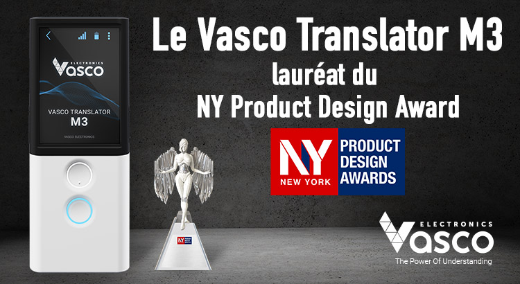 Vasco Electronics détenteur d’une statuette des NY Product Design Awards !