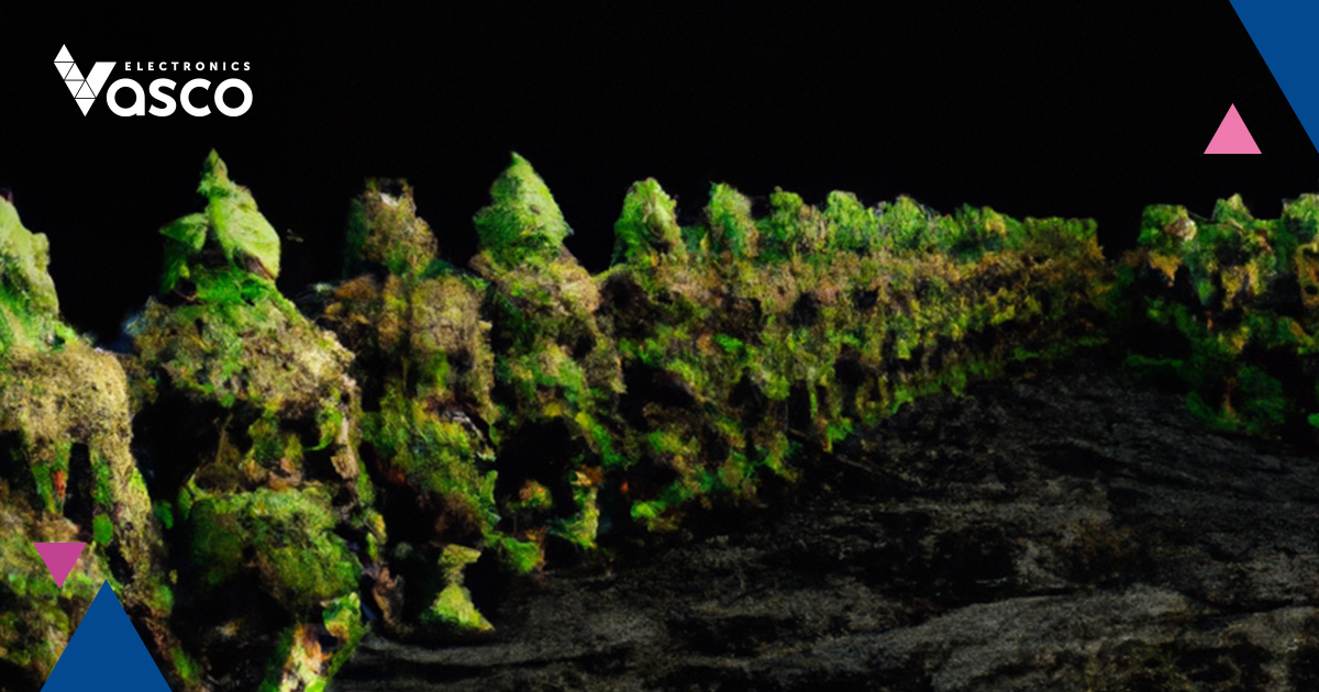 Une armée de créatures en armure faite de plantes forestières.