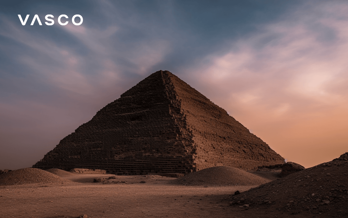 La pyramide de Gizeh en Egypte.