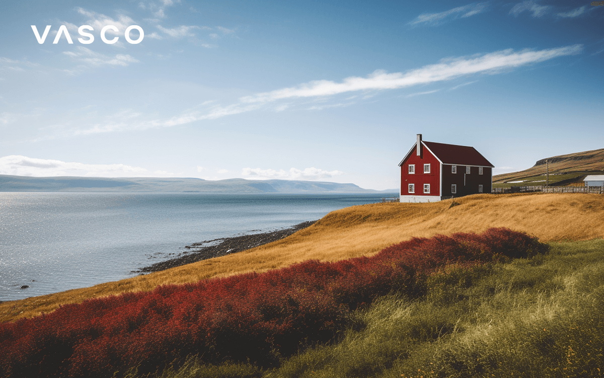 Fjords au nord de l'Islande.