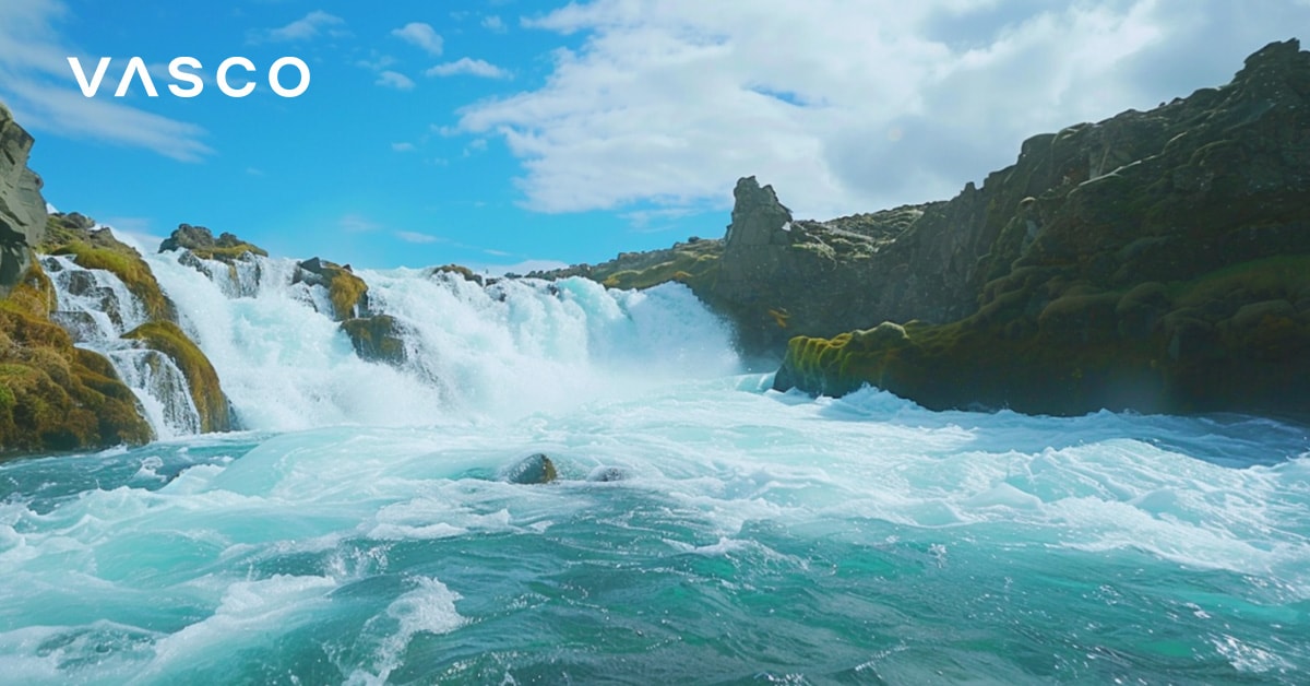 Une photo des cascades en Islande