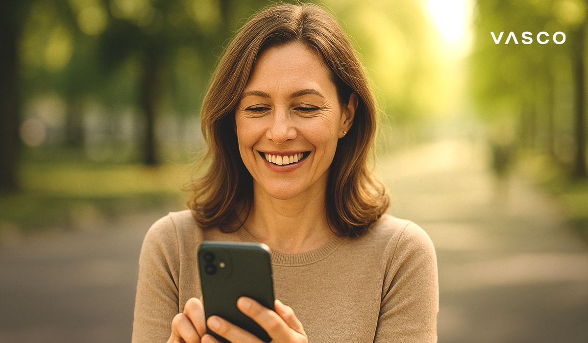 une femme utilise son téléphone