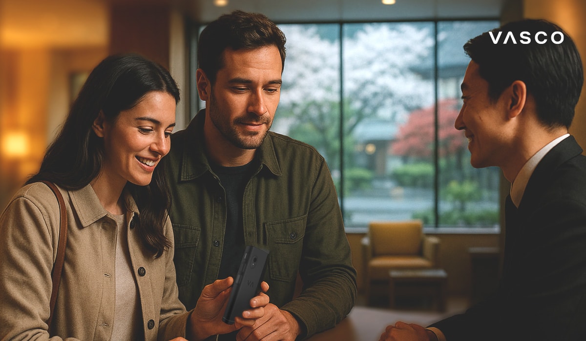 un couple discute avec un homme