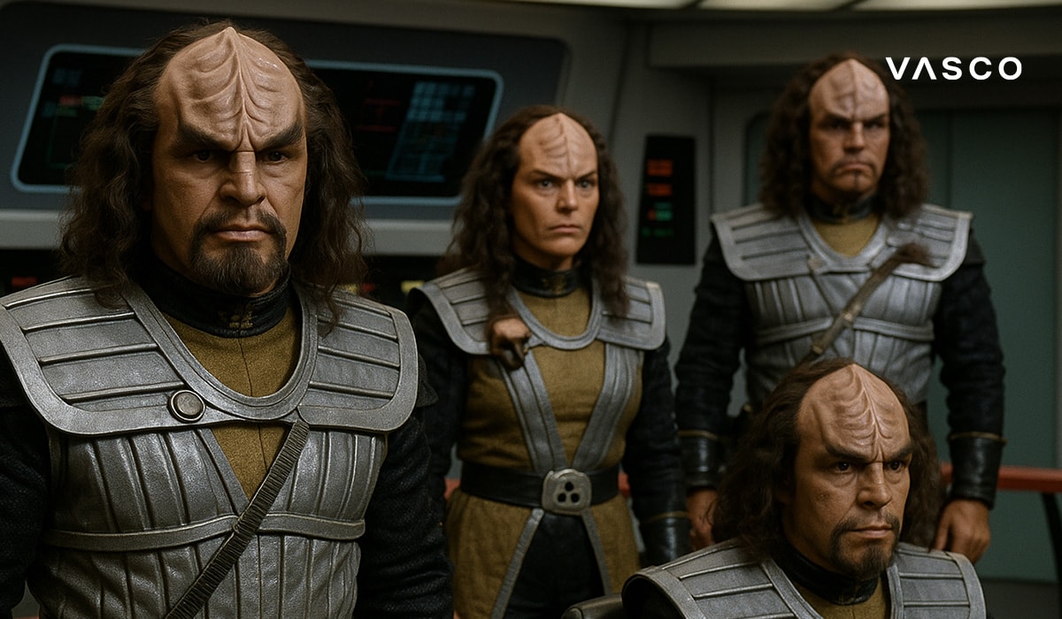 « Groupe de guerriers en armure argentée