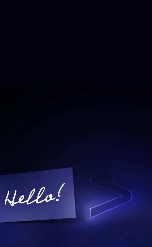 Graphique avec le texte « Bonjour ! »